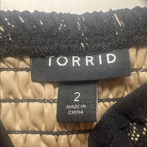 Torrid Black Lace Corset Bustier Top Boned Sheer Lace Y2K Going Out Top Sz 2X - Picture 2 of 10